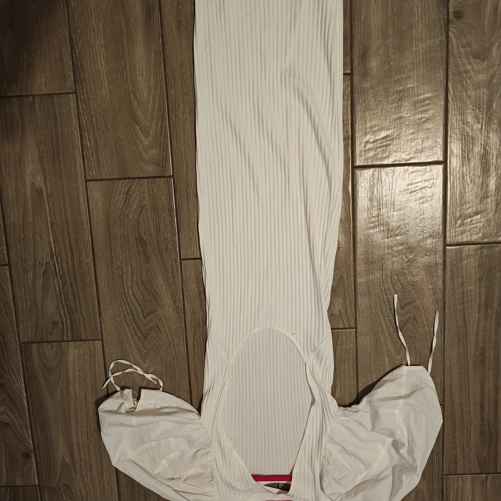 Zara Ivory Long Sleeve Dress - Picture 4 of 4